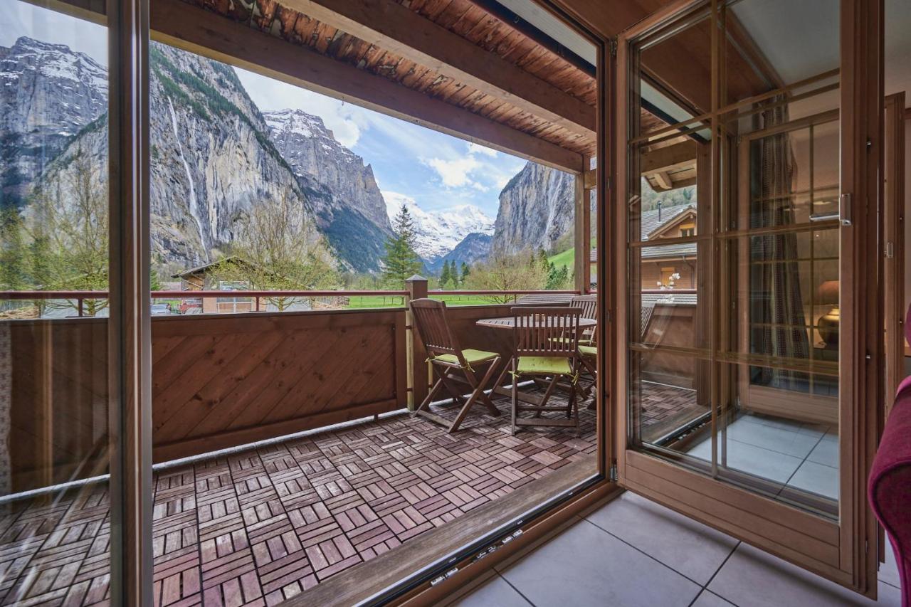 Apartment Mountain View, Luxury, Spacious With Best Views Lauterbrunnen Eksteriør billede